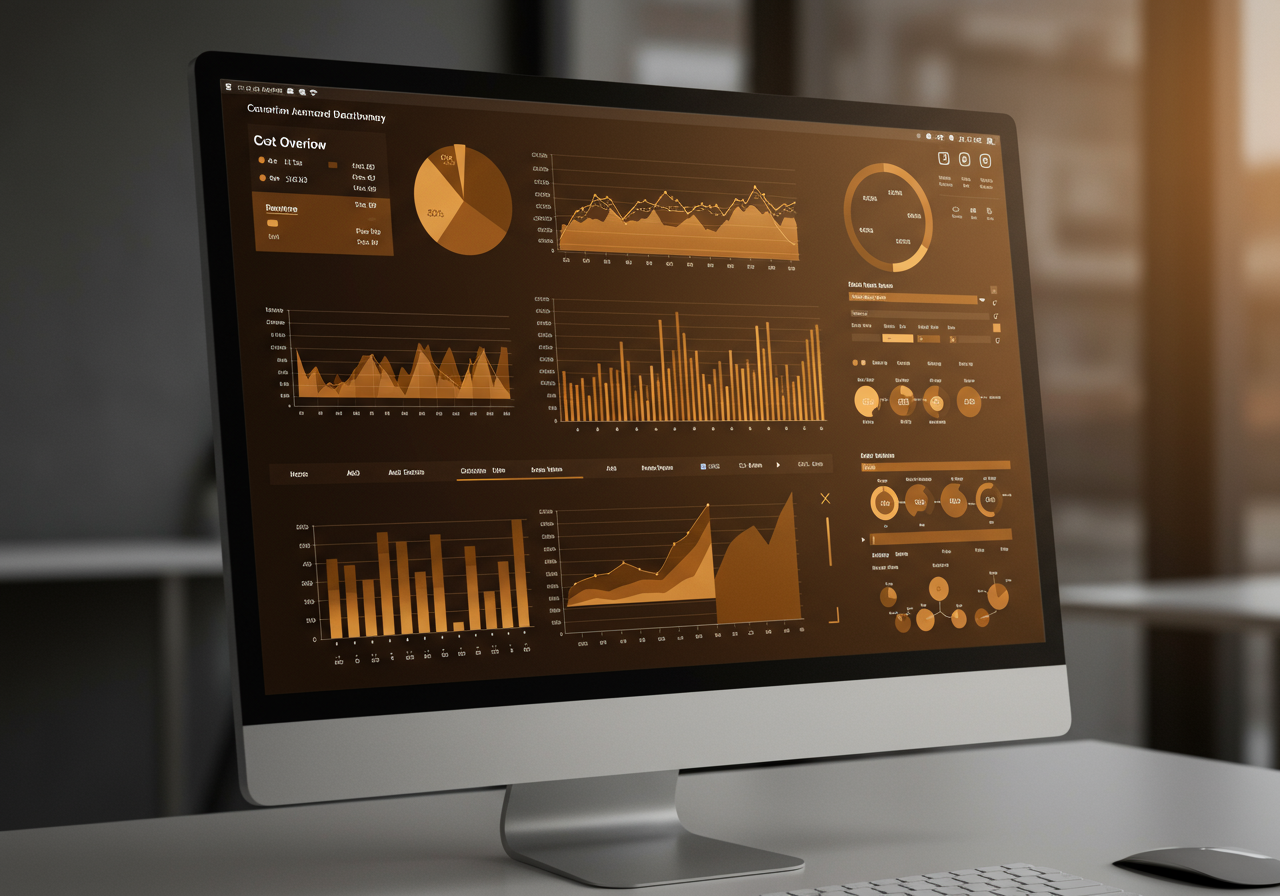 Dashboard met kosten